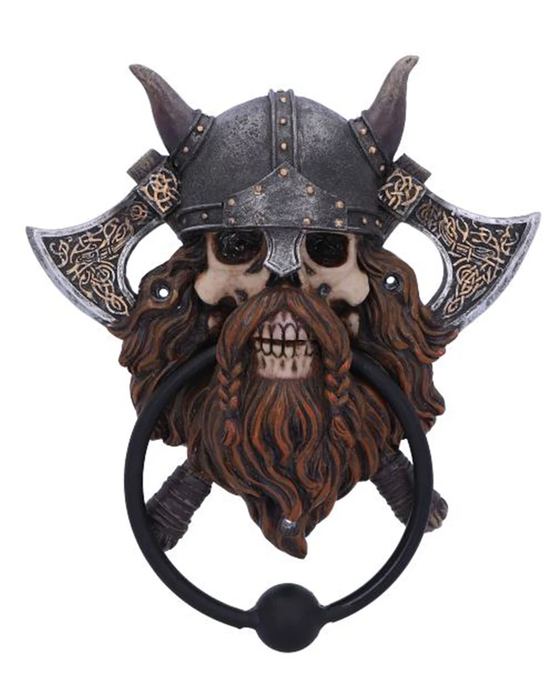 Wikinger Totenkopf Türklopfer 18,5cm