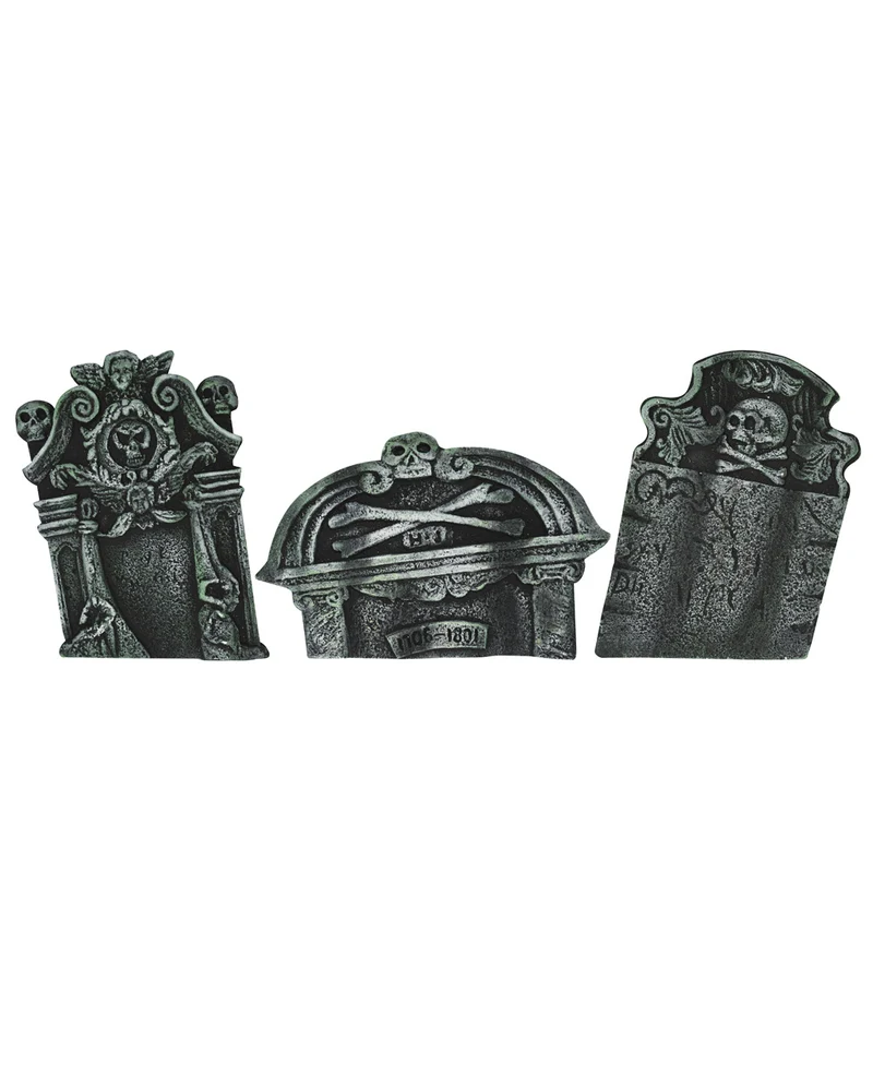 Verwitterte Grabsteine 3-tlg. Set