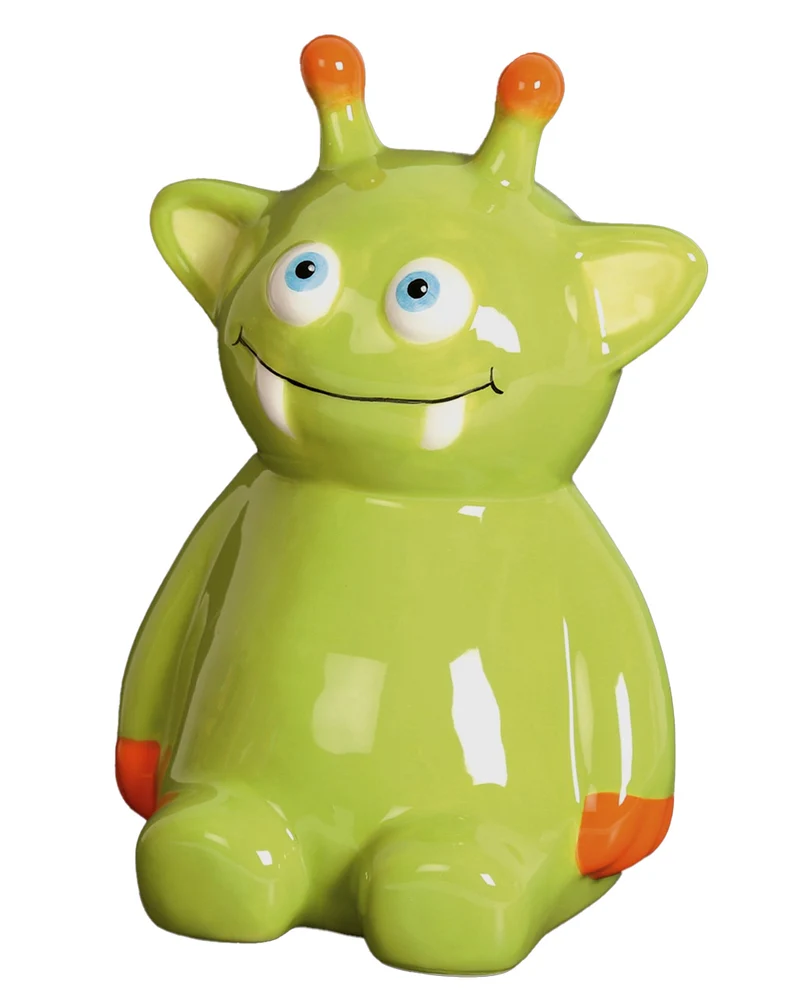 Grünes Monster als Sparbüchse 18cm