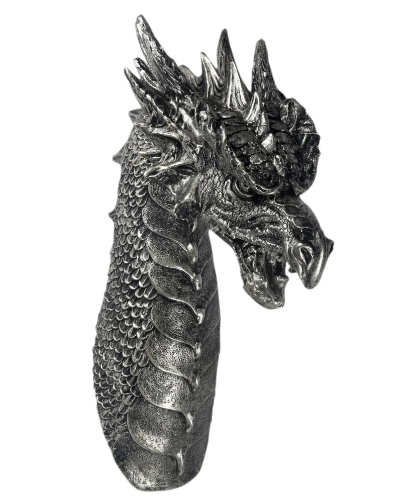 Drachenschädel Wanddeko 40cm