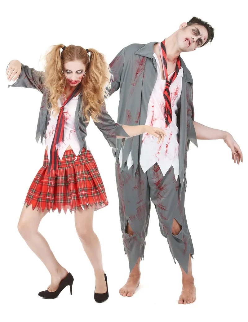 Halloween Paarkostüm Zombie