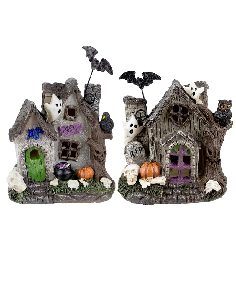 Scary Haunted House mit LED 17cm