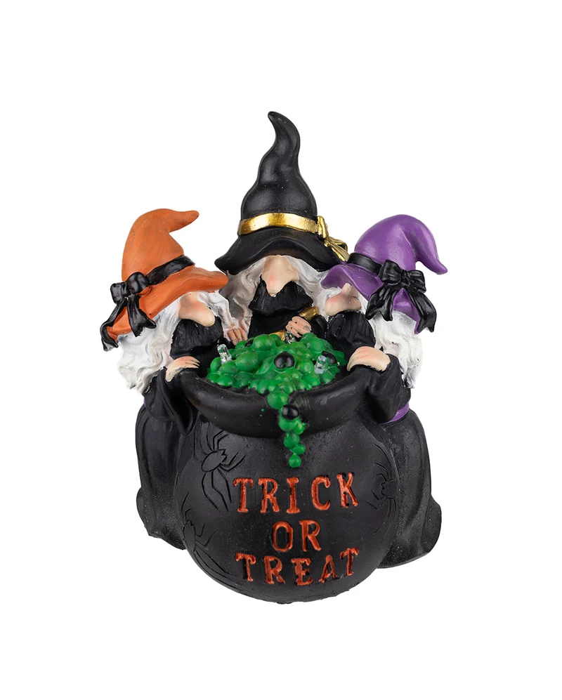 3 Hexen am Trick or Treat Hexenkessel 25cm