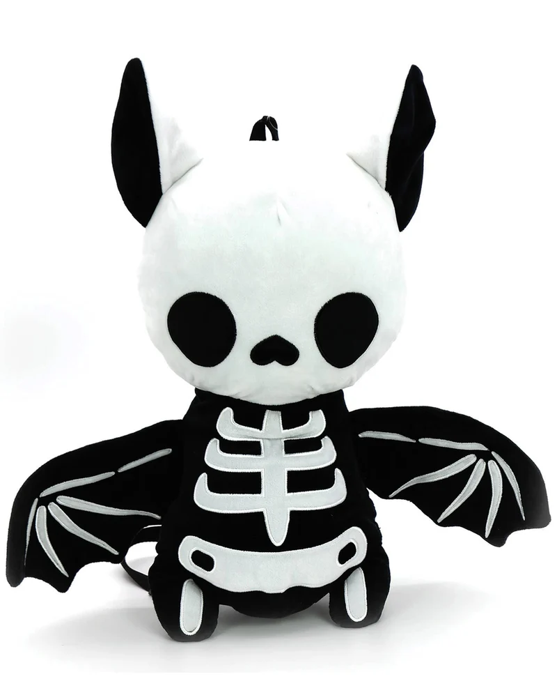 Plüsch Rucksack Skelett Fledermaus