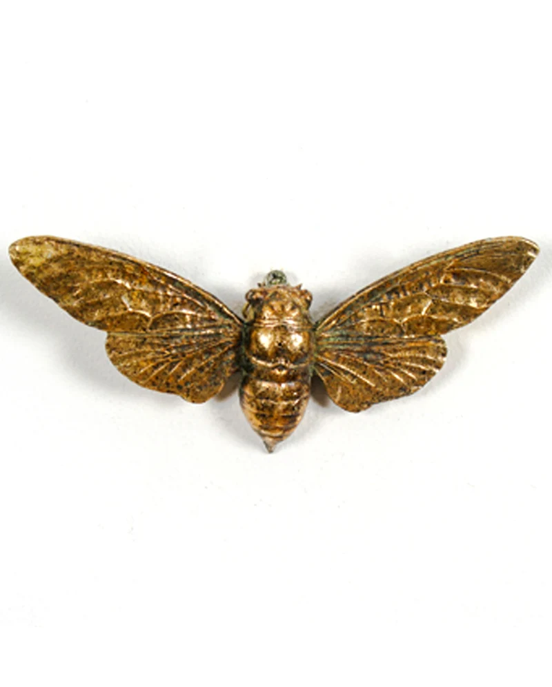 Goldfarbene Biene Wandgestaltung 15cm