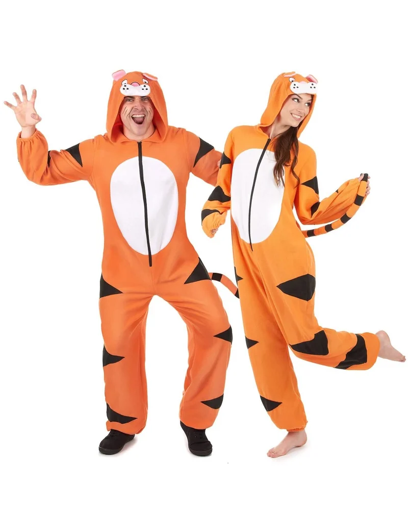 Paarkostüm Tiger für Erwachsene