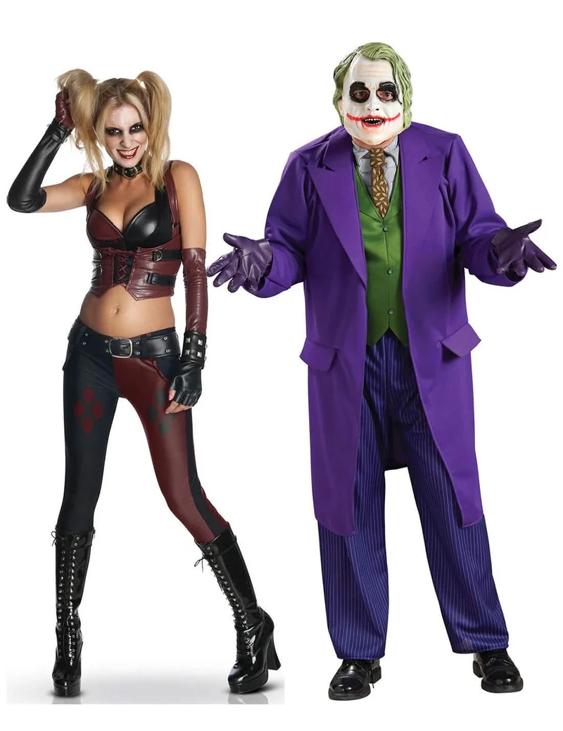 Joker & Harley Quinn Kostüm-Set für Paare