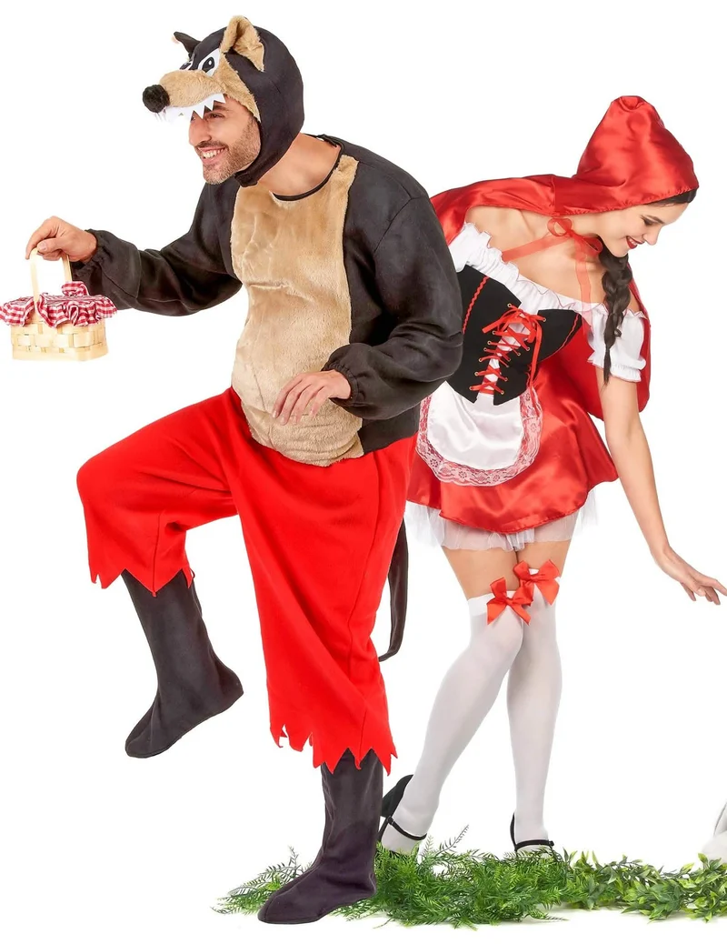 Rotkäppchen und der böse Wolf Kostüm für Paare
