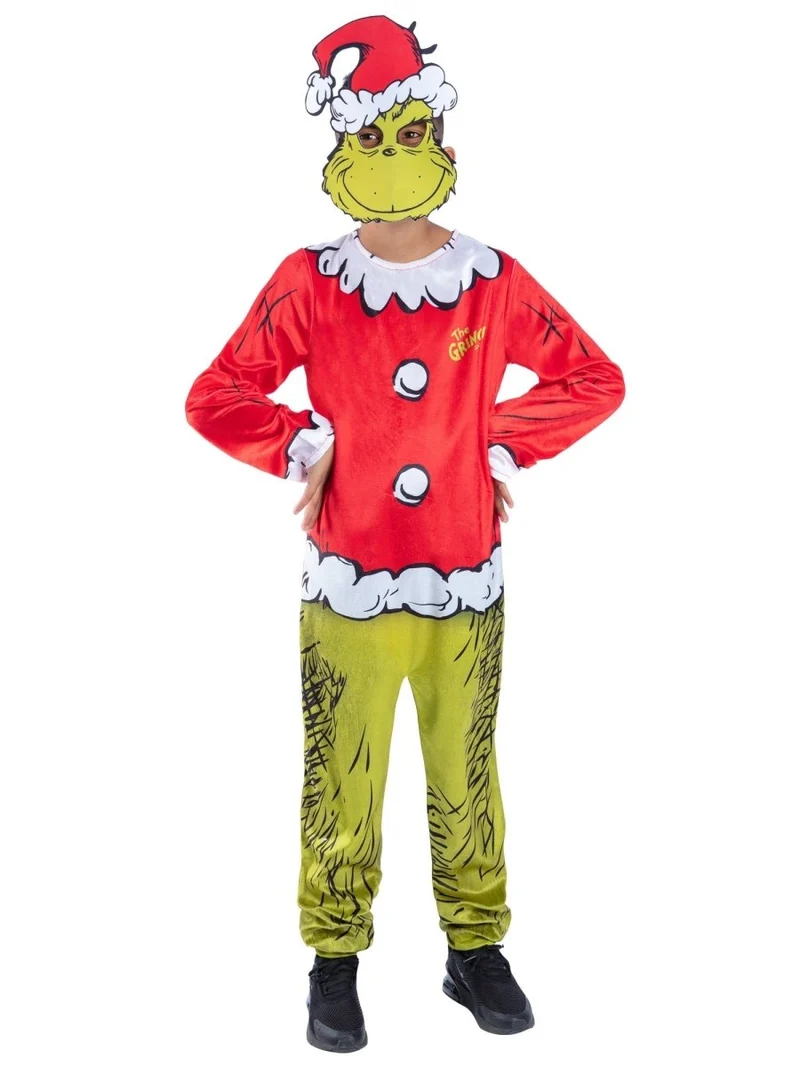 Der Grinch Kostüm Kind Weihnachtsmann