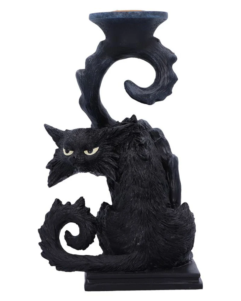 Spite Kerzenhalter mit Hexenkatze 18,5cm