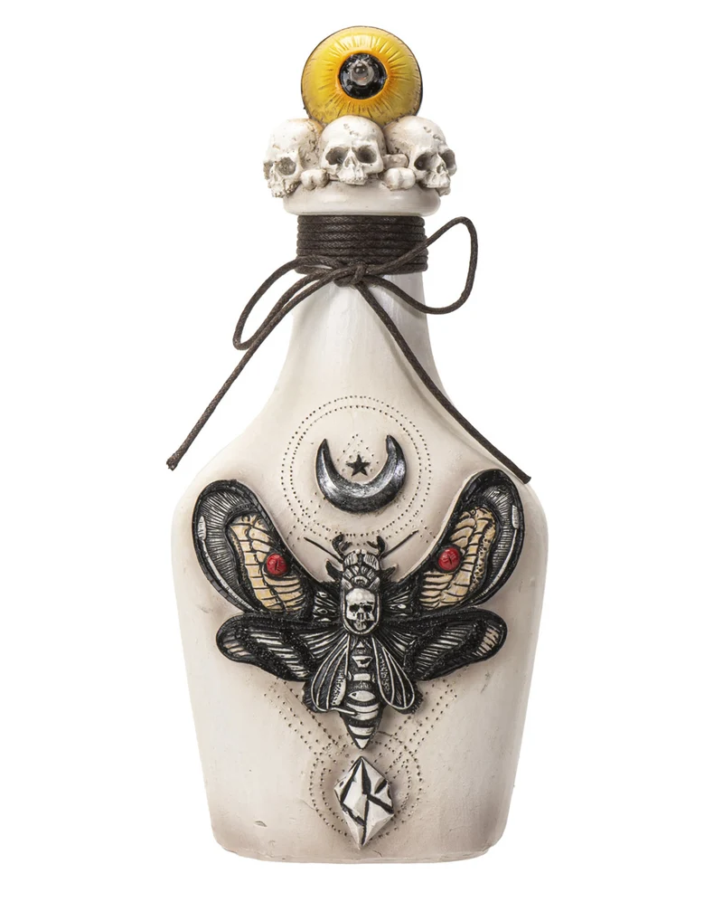 Giftflasche mit Totenkopf Motte & Auge 25cm