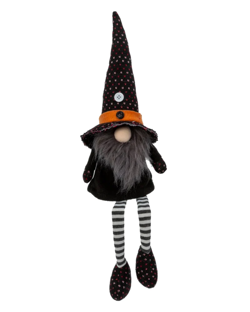 Männlicher Hexen Gnom als Kantenhocker 55cm