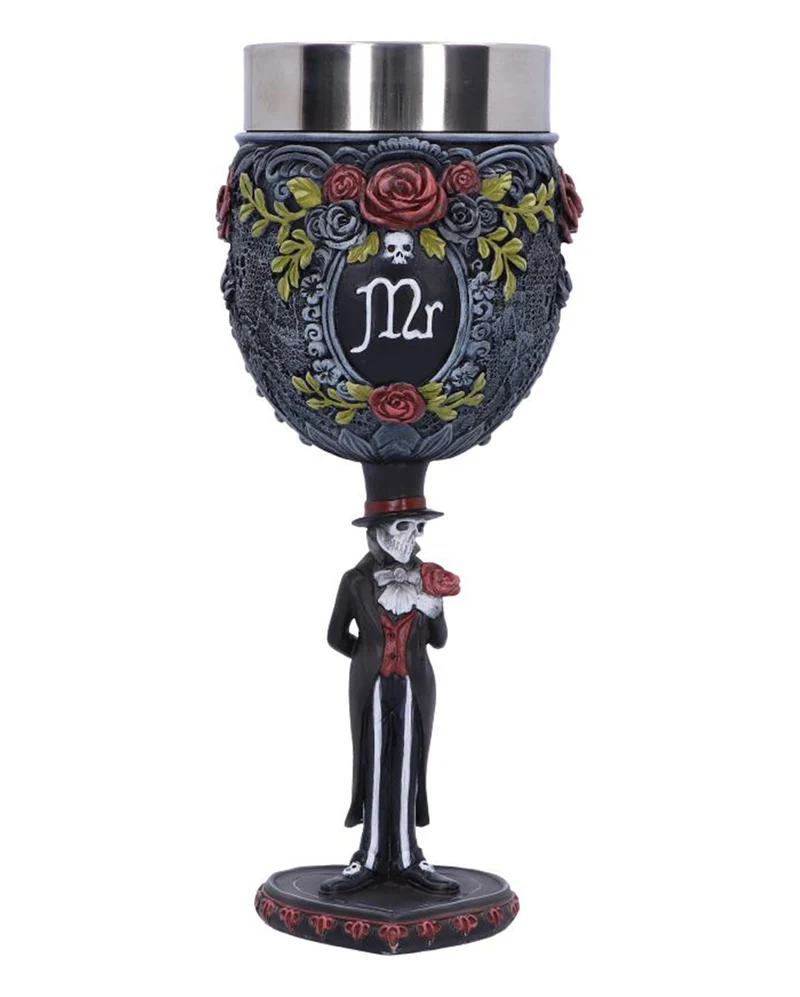 Mr Skelett Gothic Kelch 21 cm