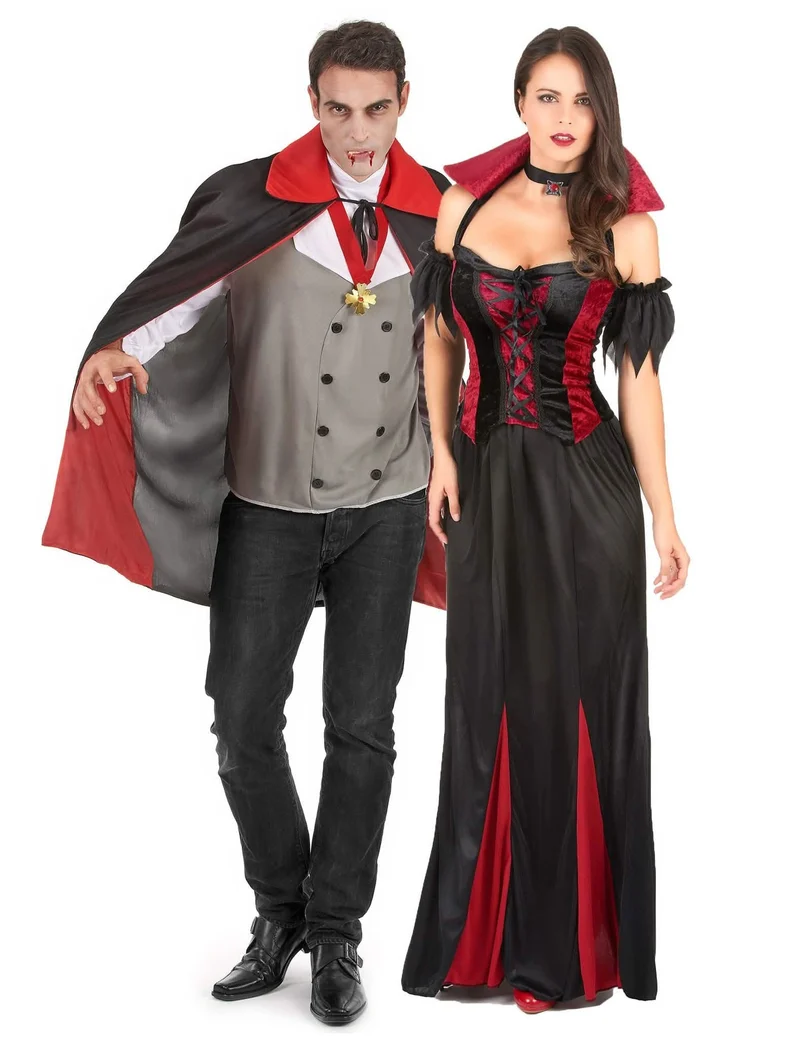 Vampir-Paarkostüm Halloween für Erwachsene