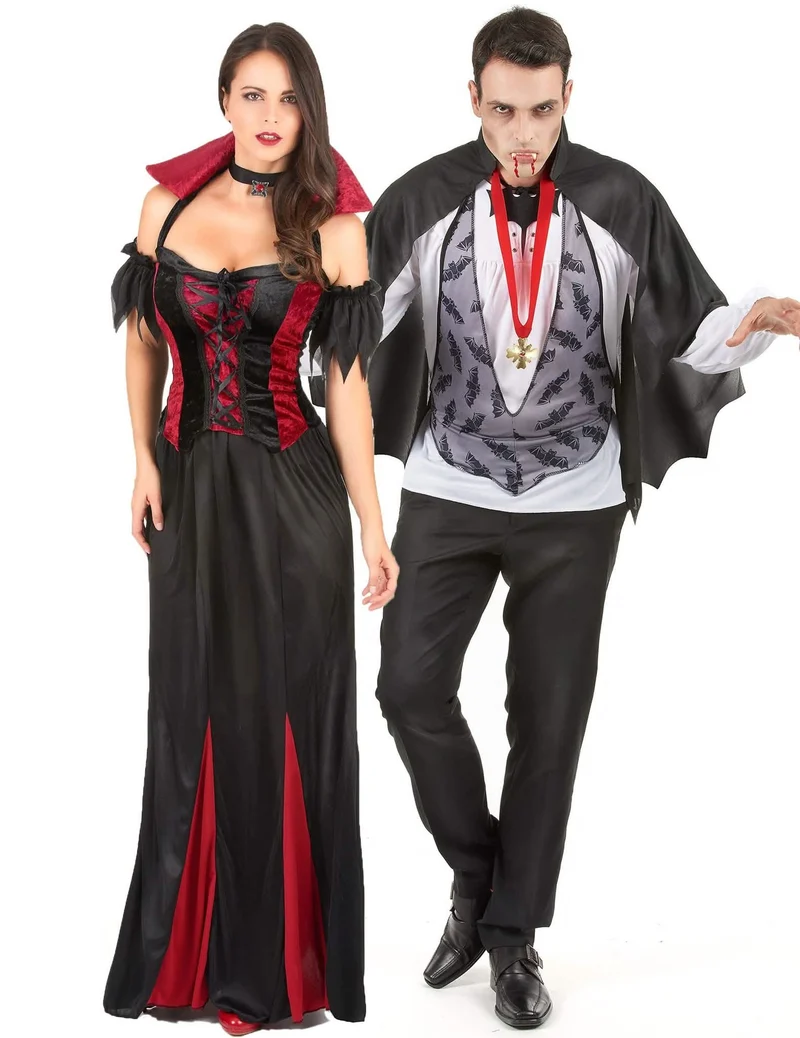 Verführerisches Vampirkostüm für Paare Halloween