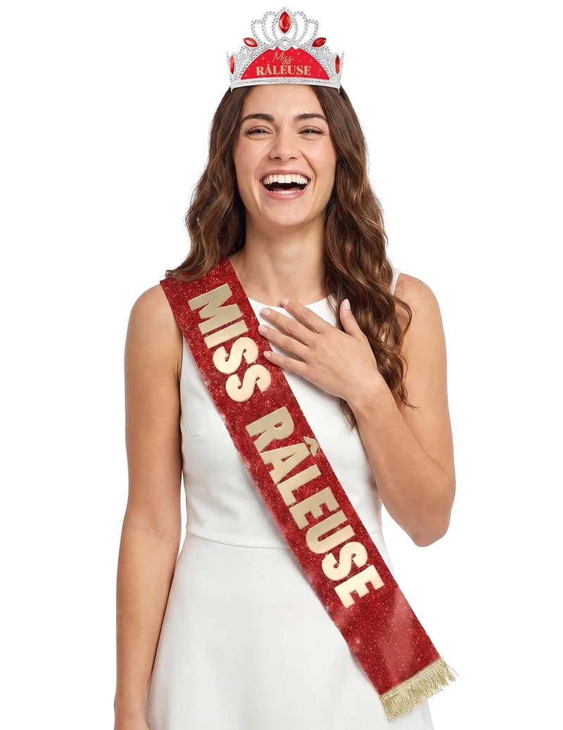Accessoires-Set Miss Raleuse: Schal und Diadem