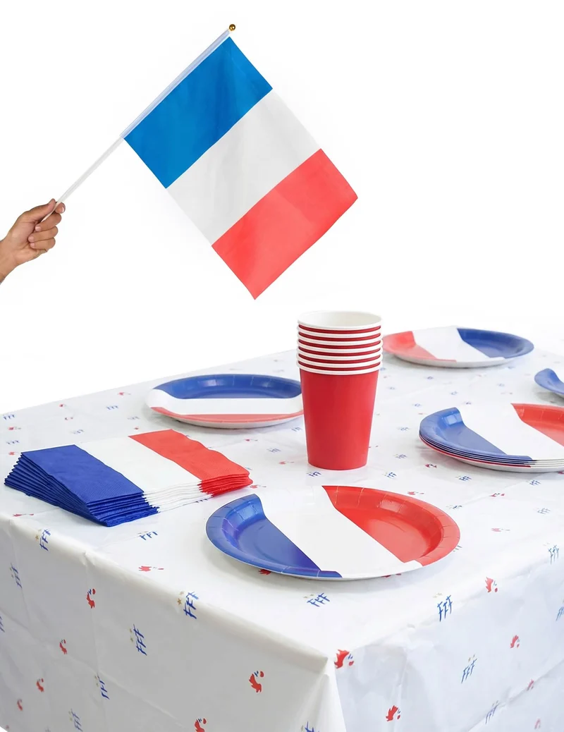 Tischdeko-Set Frankreich-Fan