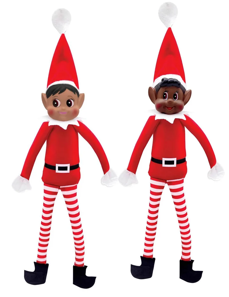 Duo Weihnachts-Schabernack-Wichtel Paillette und Loustic