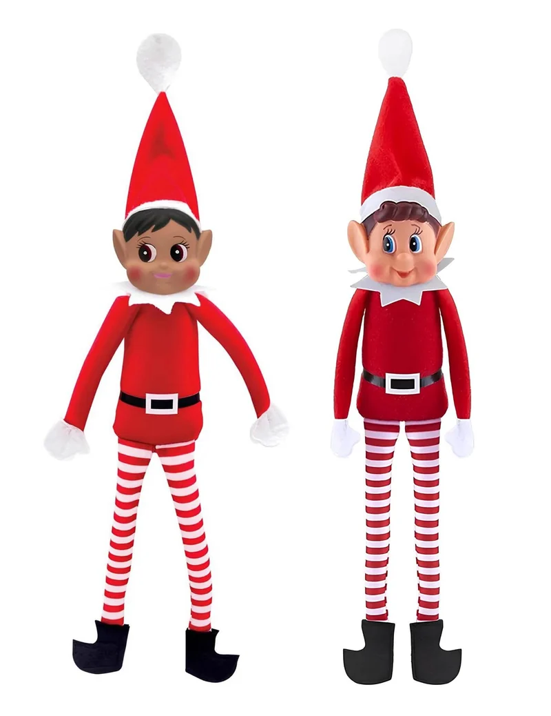 Duo schelmische Weihnachtswichtel Elfie und Paillette