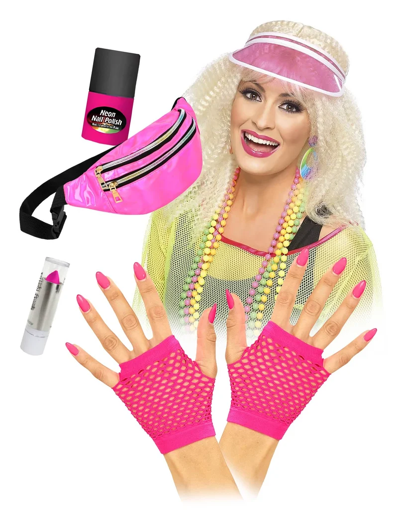 Accessoire Set Damen rosa
