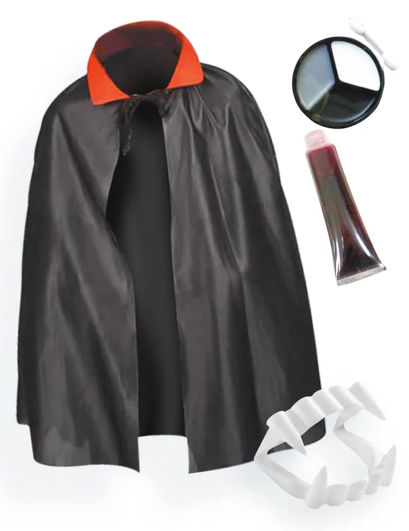 Vampir-Accessoire-Set für Kinder Kostümaccessoire und Make-Up