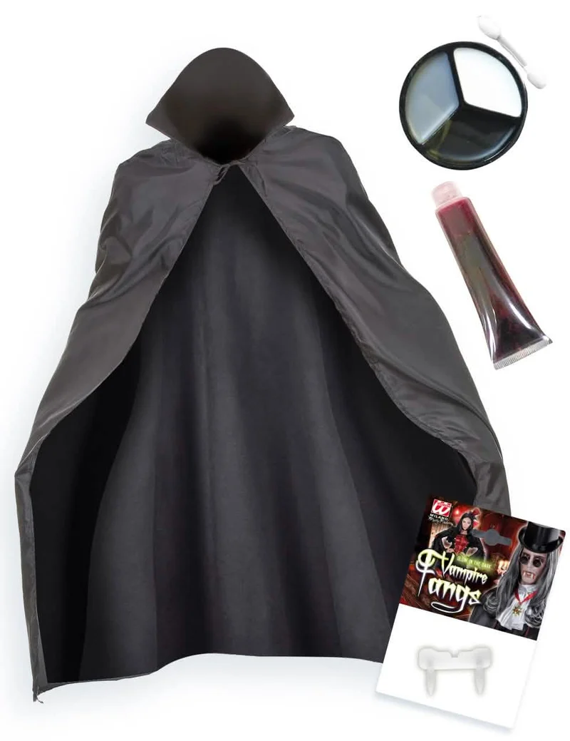 Vampir-Accessoire-Set für Kinder mit Make-Up