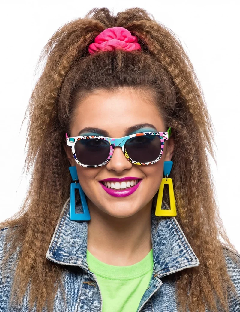 Bunte 80er Jahre Brille