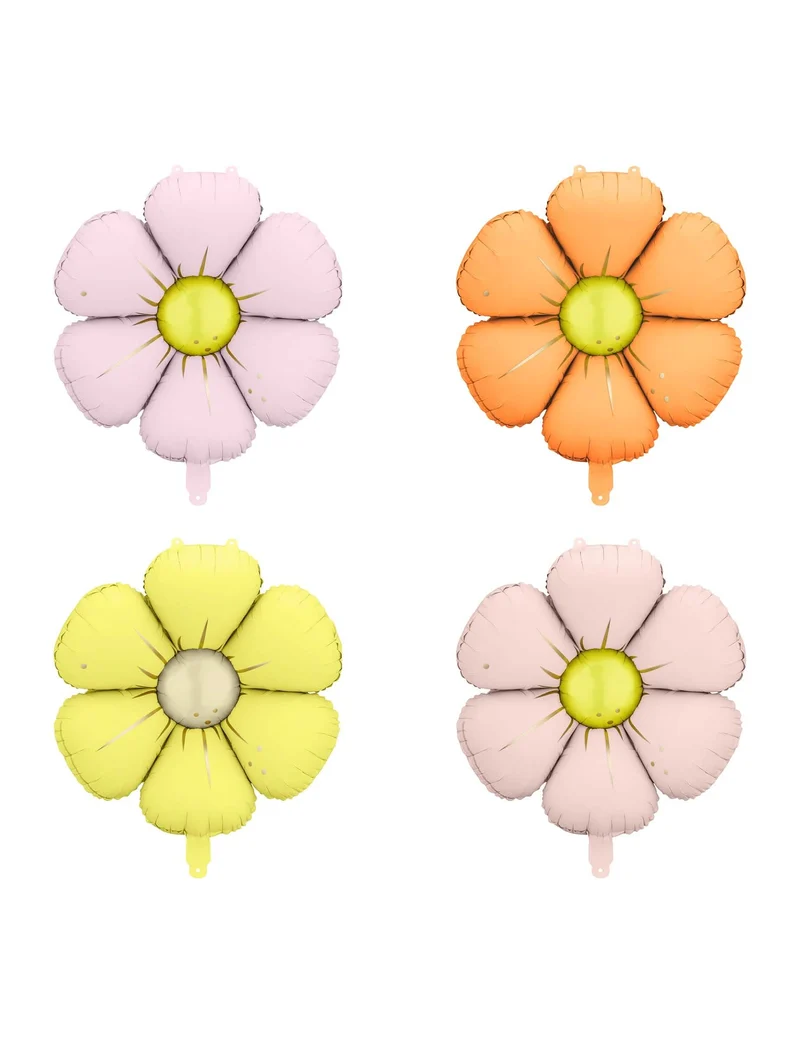 4 Folienballons Margerite 65 cm