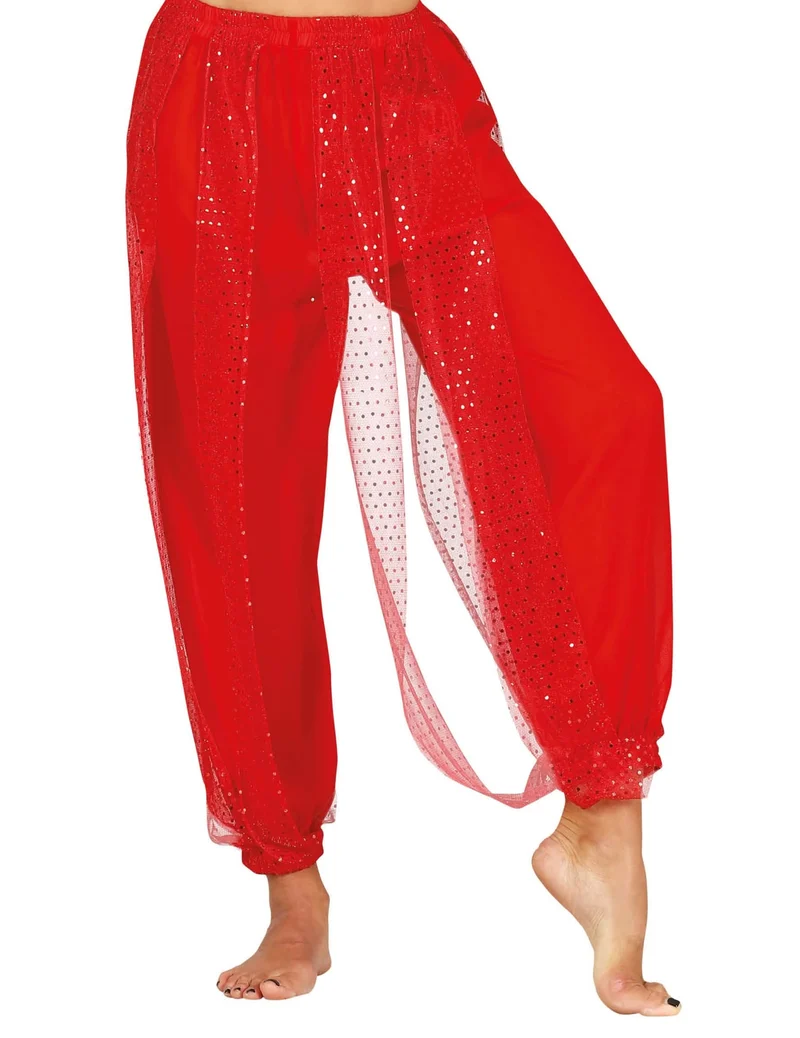 Rote Bauchtänzerin-Hose