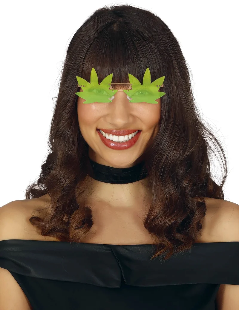 Grüne Blatt-Brille für Erwachsene