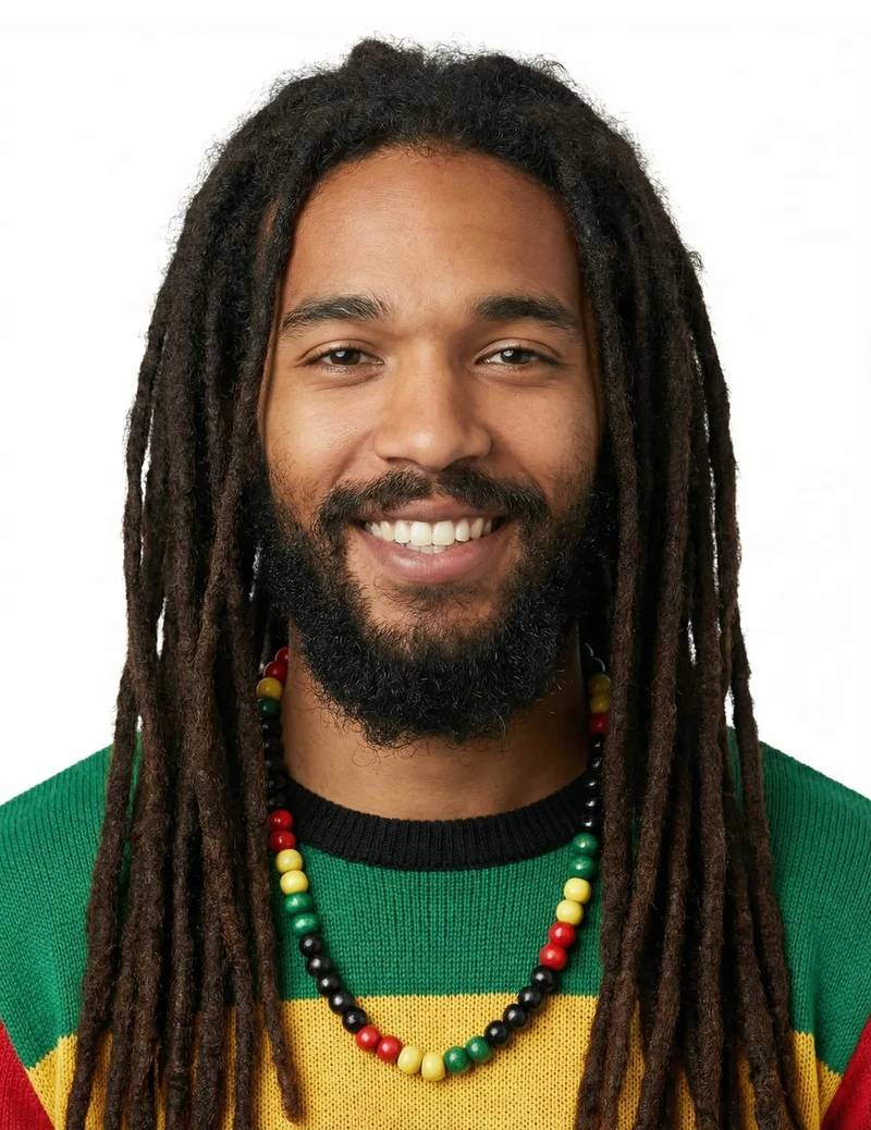 Rasta-Perlenkette