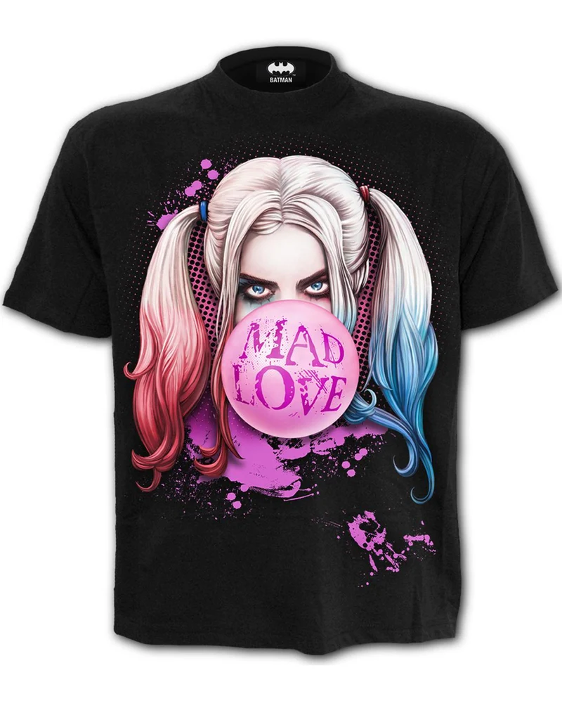 Harley Quinn Mad Love T-Shirt Black