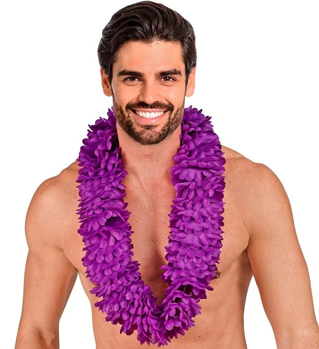 Lila Hawaii-Blumenkranz
