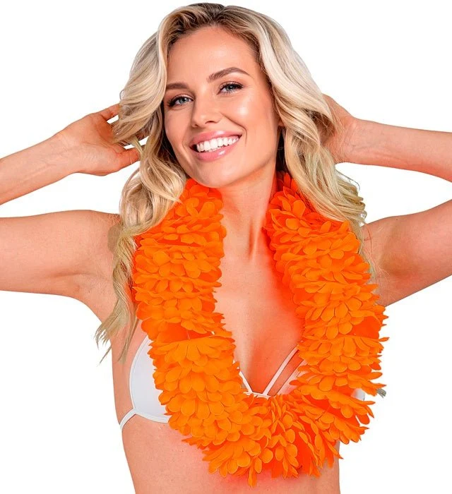 Orangefarbener Hawaii-Kranz