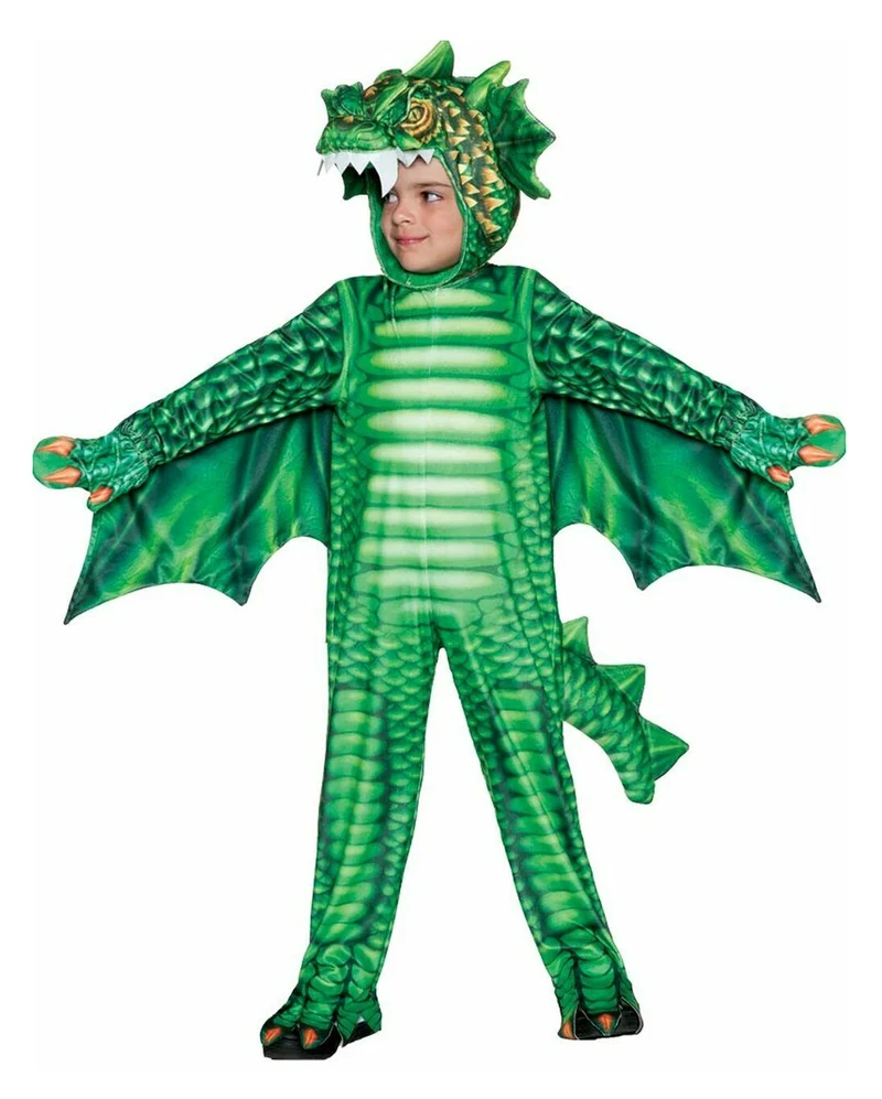 Kleinkinder Kostüm grüner Drache