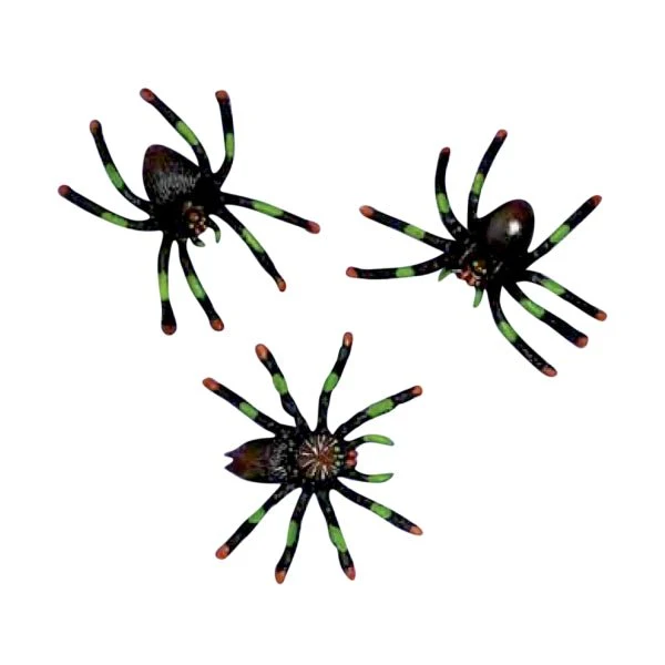 Halloween Fake Spinne Schwarz 8Stk