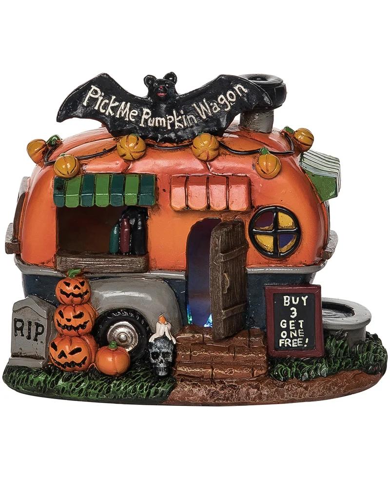 Pick Me Pumpkin Wagen leuchtend 13cm