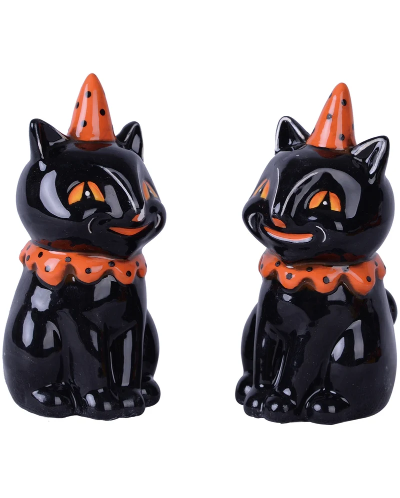 Johanna Parker Salz & Pfefferstreuer Vintage Katzen