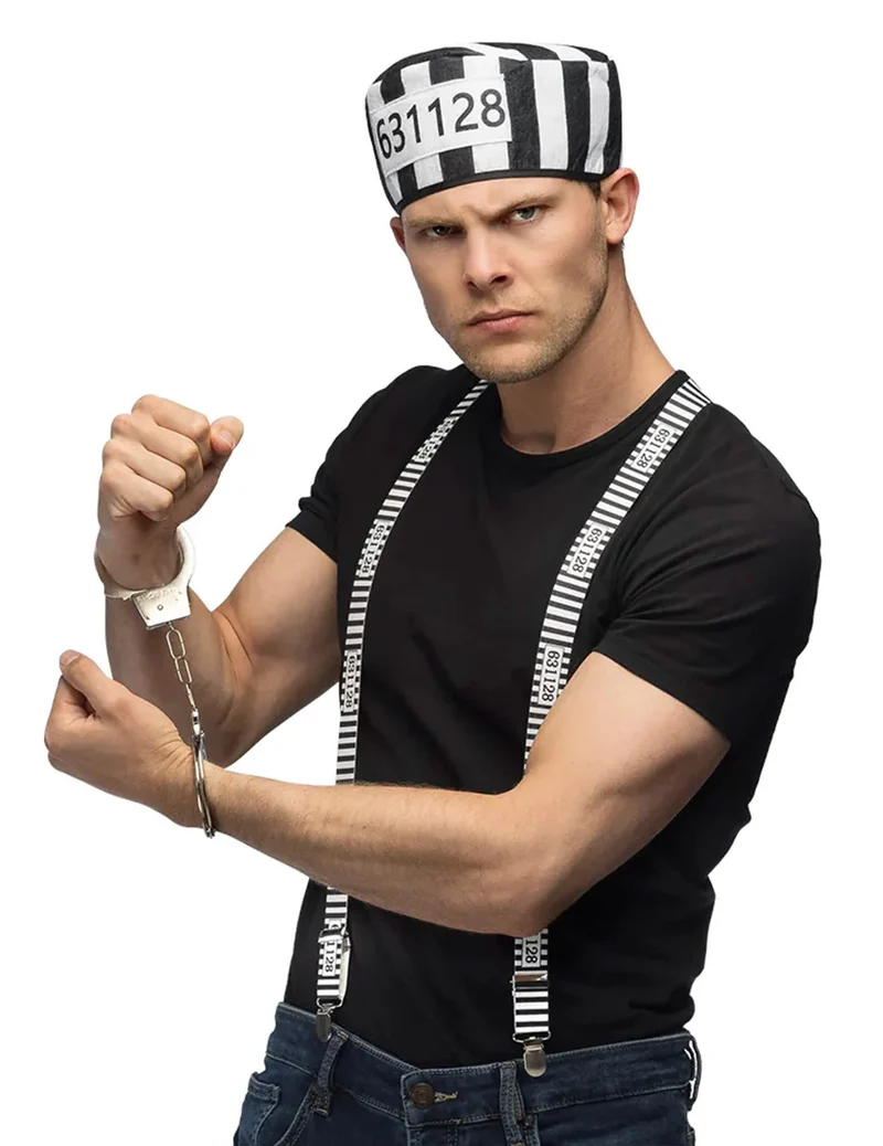 Häftling-Accessoire-Set für Erwachsene