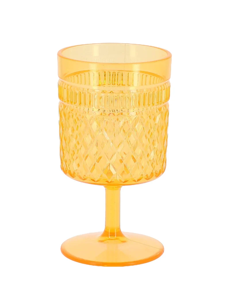 Stielglas aus Kunststoff orange 270 ml