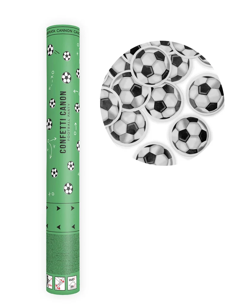 Konfetti-Kanone Fußball 40 cm