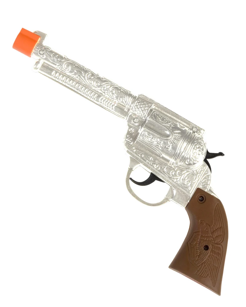 Silberne Western Pistole