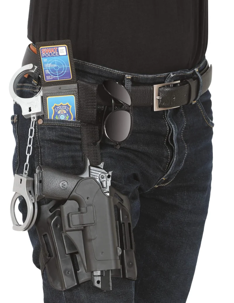 Polizei-Accessoires-Set 6-teilig