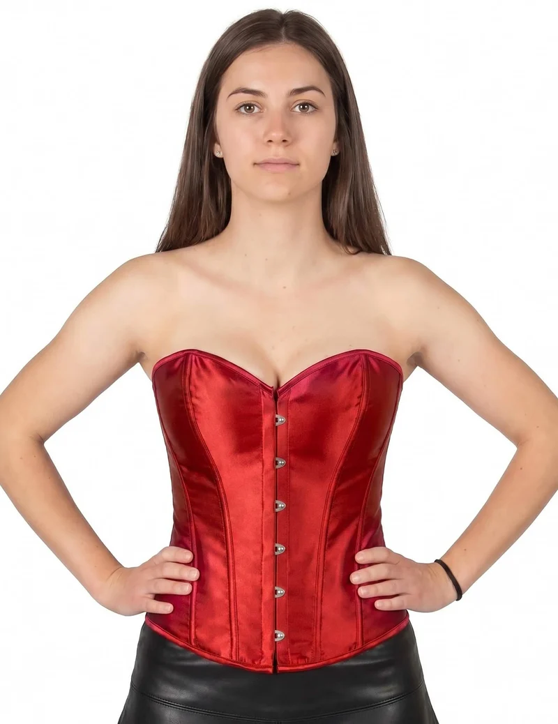 Rotes Schnürkorsett für Damen