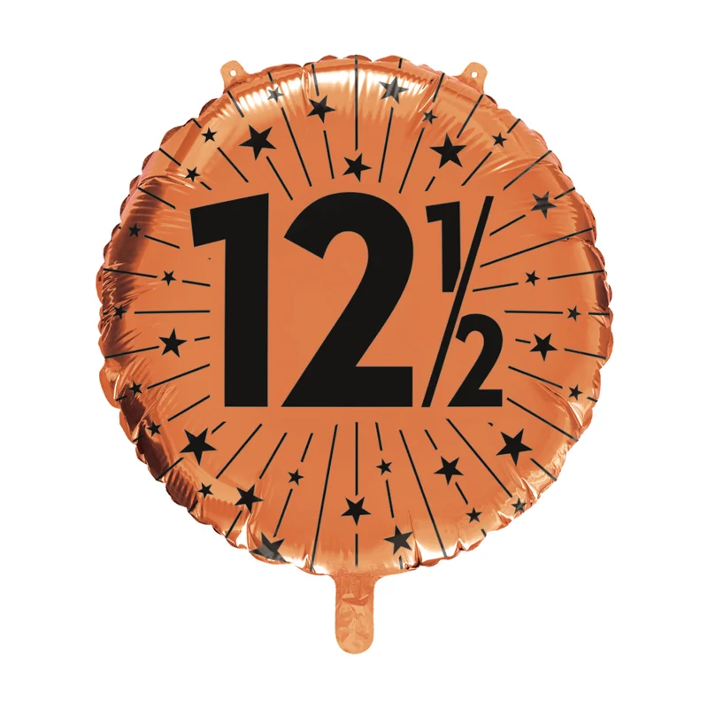 12,5 Jahre Heliumballon Kupfer Leer 45cm