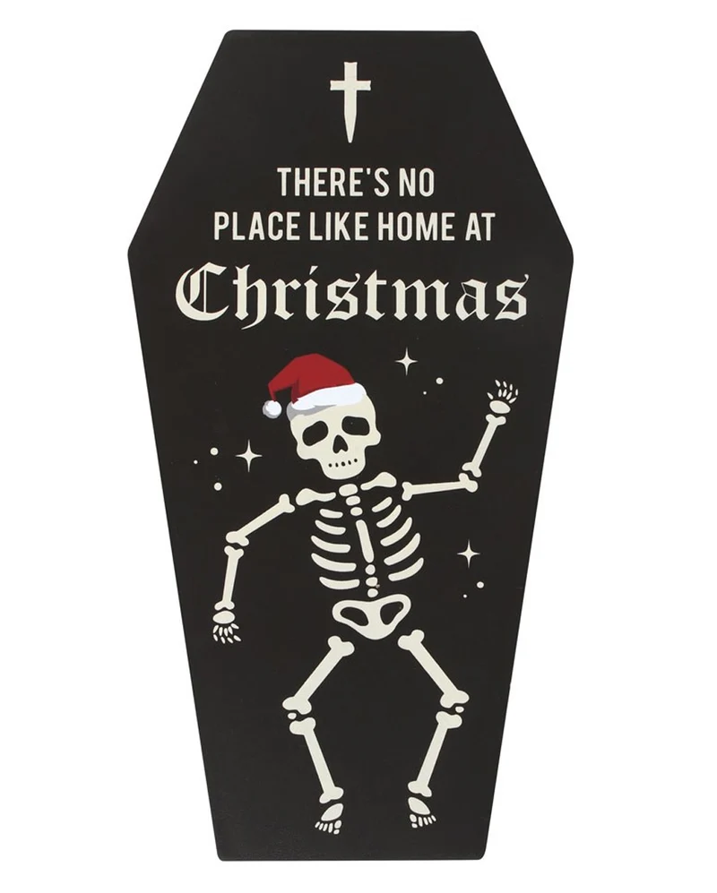 "No Place Like Home" Wandbild in Sargform