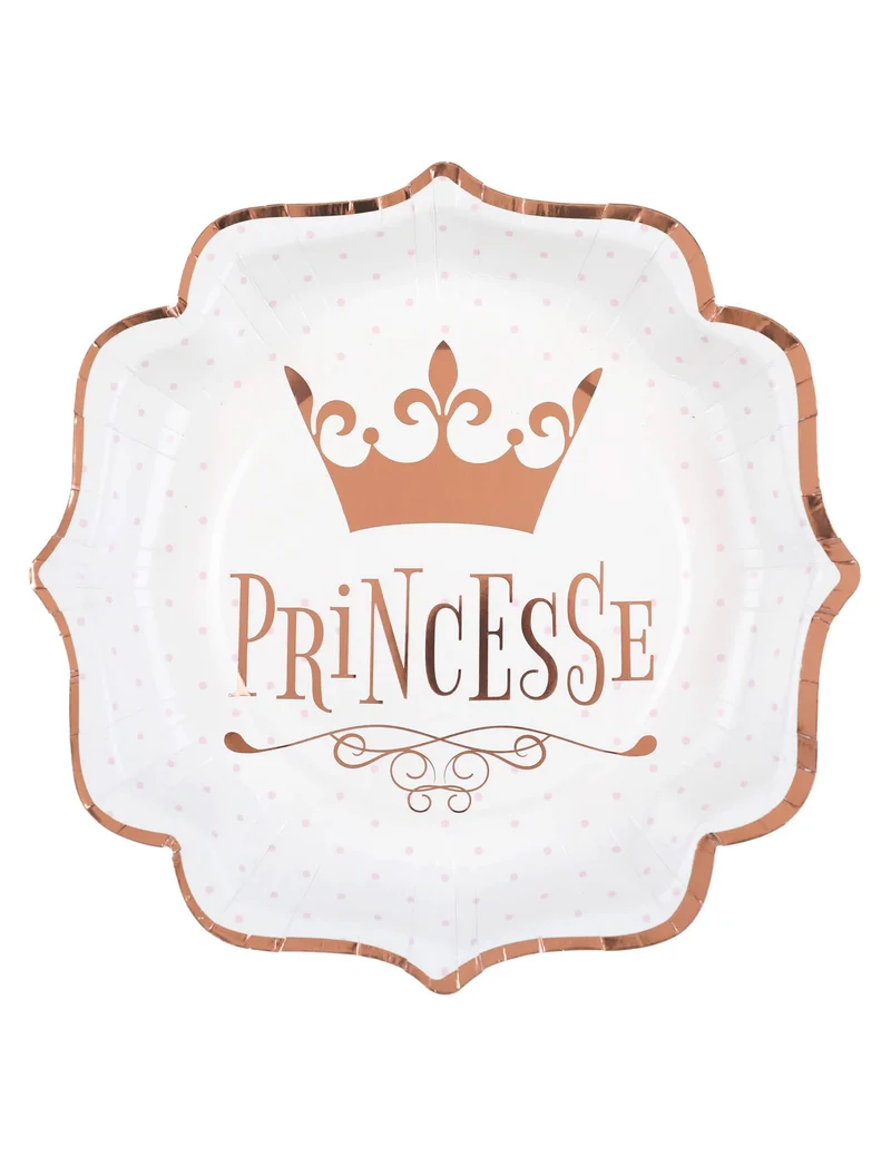 10 Prinzessin Teller Roségold 21 cm