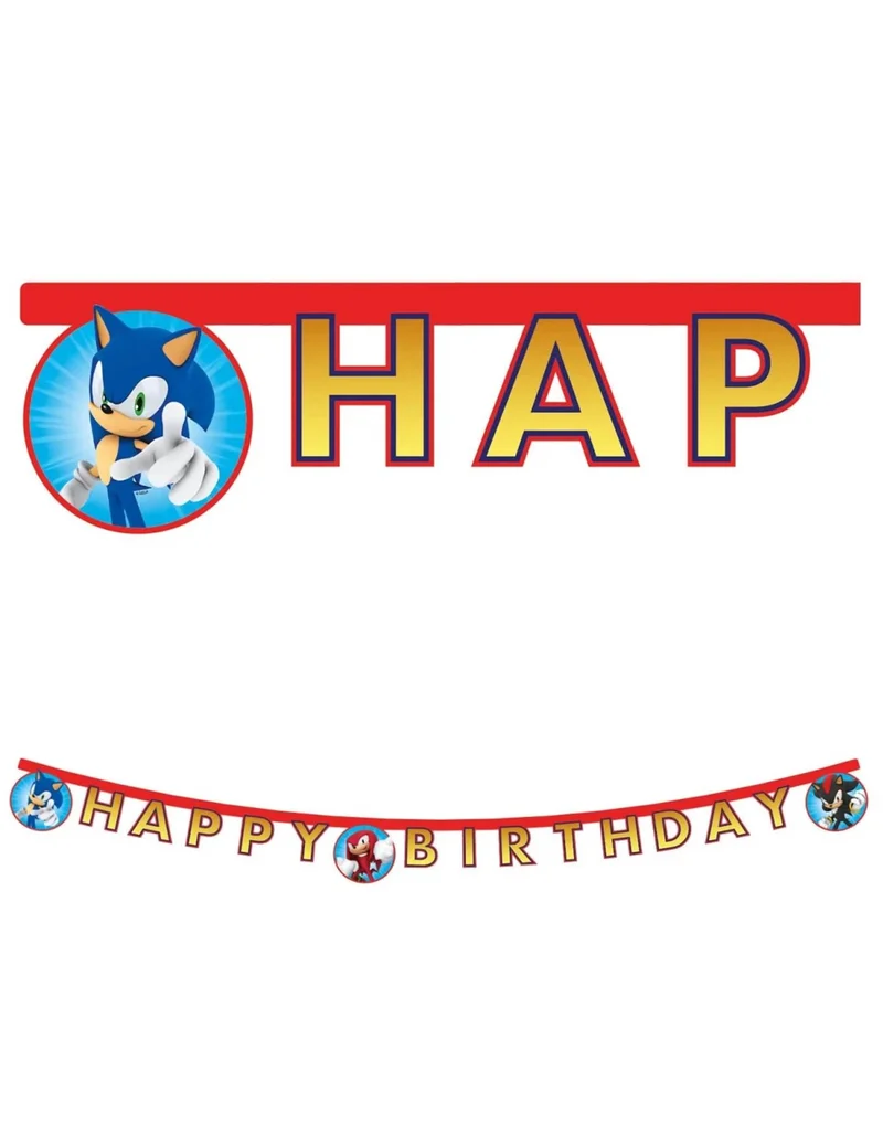 Gelenkgirlande Happy Birthday Sonic™ 200 cm