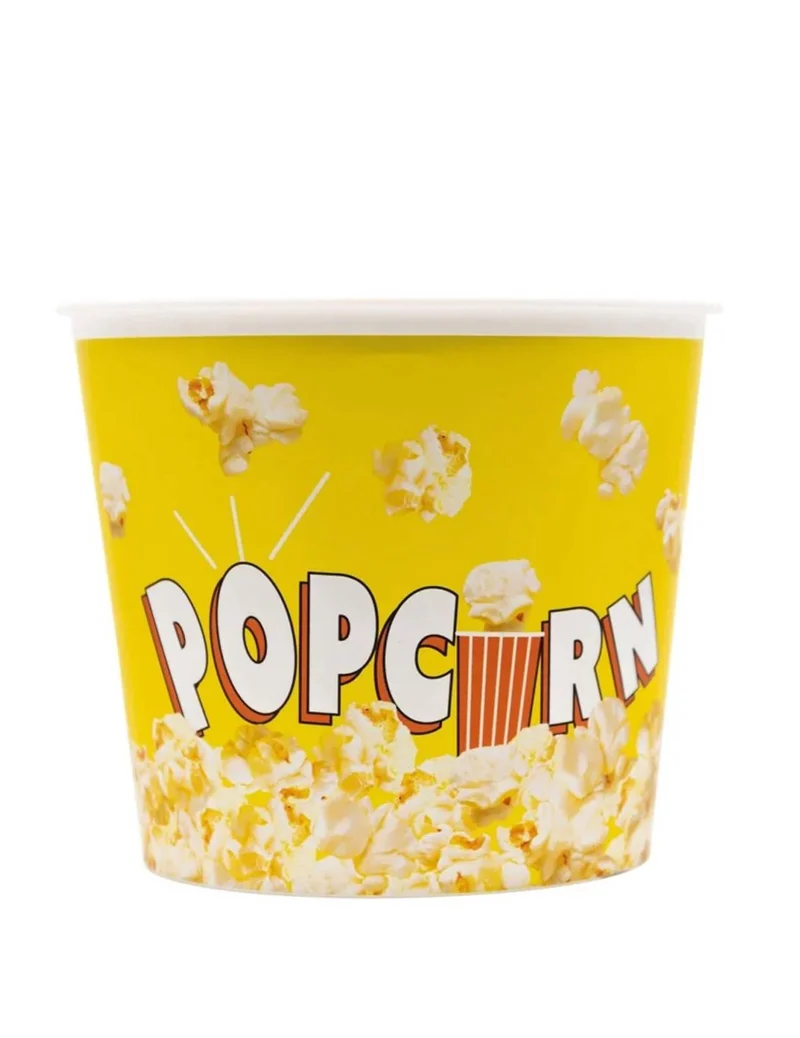 Wiederverwendbarer Popcorn-Eimer Gelb
