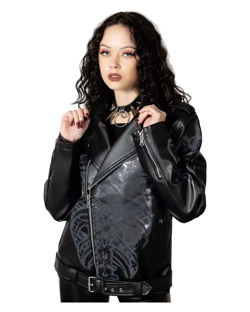 KILLSTAR Craniocaudal Biker Jacke